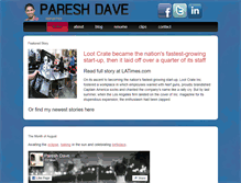 Tablet Screenshot of pareshdave.com